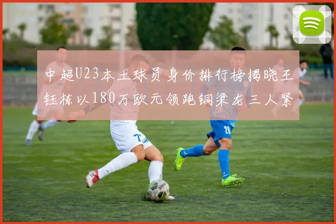 中超U23本土球员身价排行榜揭晓王钰栋以180万欧元领跑铜梁龙三人紧随其后